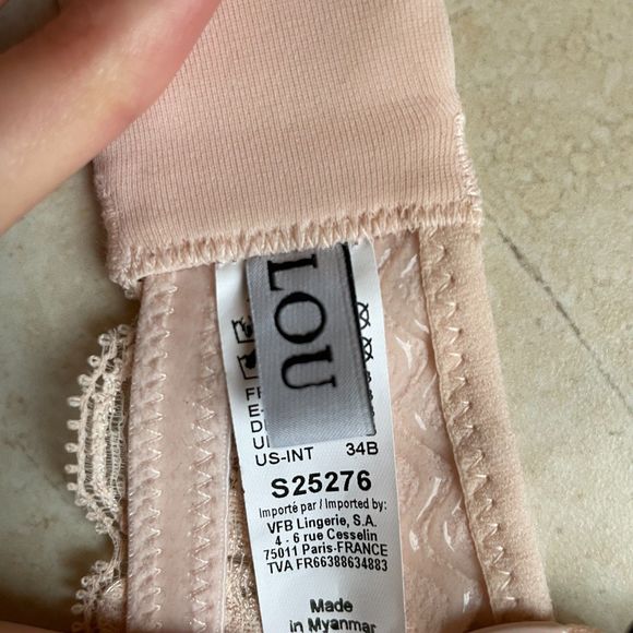 LOU Epopée Bucolique Strapless Convertible Bra NWT Size 34B in Nude - Picture 8 of 8